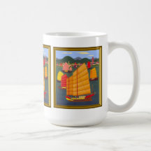 Chinese junks in Hong Kong Mug