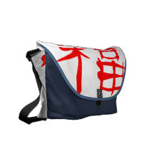 Chinese Luck Symbol Bag (red) Courier Bags
