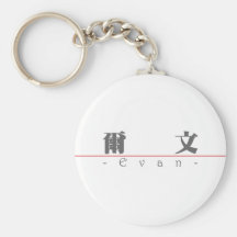 Chinese name for Evan 20579_3.pdf Keychains