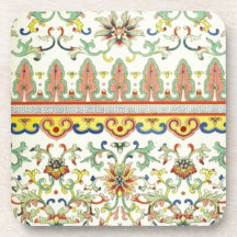 Chinese Ornamental Victorian Art Drink Coasters