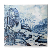 Chinese painting porcelain style tile