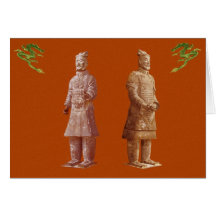 Chinese Palace Guards greeting card