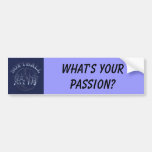 Chinese Passion for Softball, What's your passion? Bumper Stickers