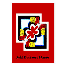 Chinese Style Abstract, Add Business Name Business Card Template
