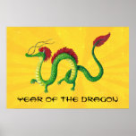 Chinese Year of The Dragon Posters