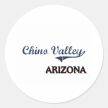 Chino Valley Arizona City Classic Round Sticker