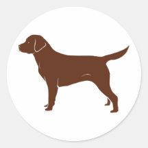 Chocolate Brown Labrador Retriever Sticker