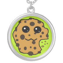 Chocolate chip cookie light green jewelry