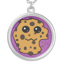 Chocolate chip cookie purple jewelry