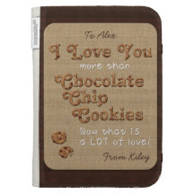 Chocolate Chip Crispy Yummy Cookies Golden Brown Kindle Keyboard Case