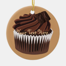 Chocolate Cupcake Ornament