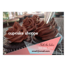 chocolate cupcakes business card