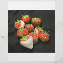 Chocolate dipped strawberries full color flyer