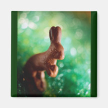 Chocolate Easter Bunny Magnets
