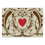 Chocolate-Framed Heart Greeting Card