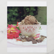 Chocolate ice cream flyers