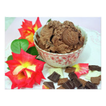 Chocolate ice cream photo