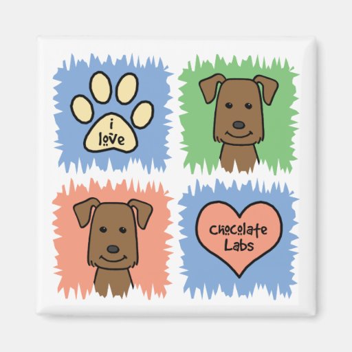 Chocolate Lab Refrigerator Magnet