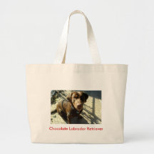 Chocolate Labrador Retriever Tote Bags