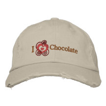 Chocolate Lover's Embroidered Baseball Cap