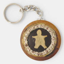 Chocolate Man Pie Key Chains