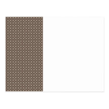 Chocolate Polka Dots Post Card