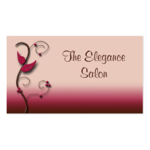 Chocolate Raspberry Elegance Appointment Cards Business Card