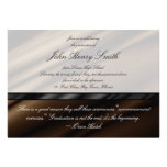Chocolate Silk Graduation Invitation/Announcement