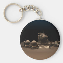 Chocolate Space Keychain