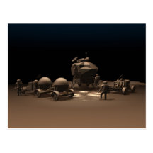 Chocolate Space Postcard