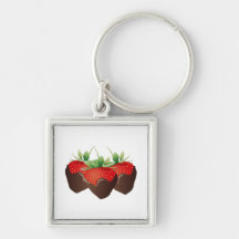 Chocolate Strawberry Key Chain