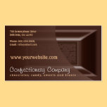 Chocolatier Business Cards Creamy Dark Chocolate business cards