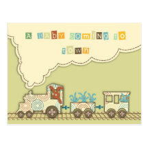 Choo Choo Train Postcard