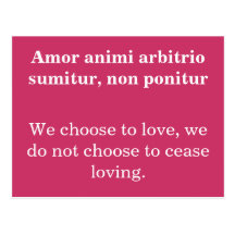 Choose To Love postcard