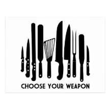 Choose Your Weapon Postcard