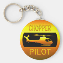 Chopper Pilot Key Chain