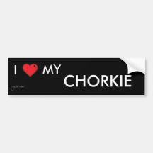 Chorkie Sticker Bumper Stickers