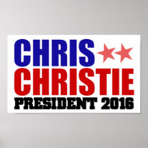 Chris Christie 2016 poster