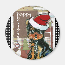 CHRISSY YORKIE POO FRIDGE MAGNETS