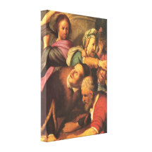 Christ Drives Out Money Changers by Rembrandt Stretched Canvas Prints