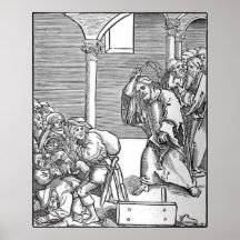 Christ Drives Out the Usurers Lucas Cranach Posters
