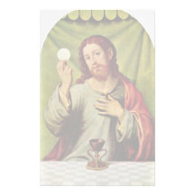 Christ In The Eucharist By Juanes Juan De (Best Qu Personalized Stationery