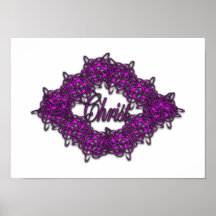 Christ is the Centre - Fashion Pink Posters
