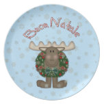 Christ Moose Buon Natale Christmas Plate