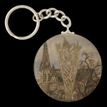 Christchurch Cathedral and Chalice keychains