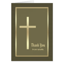 Christian Bereavement Sympathy Thank You Card