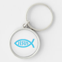 Christian Fish Symbol Key Chain