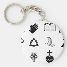 Christian icons keychains