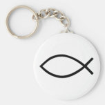 Christian jesus fish key chain