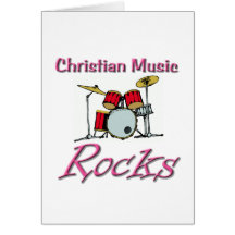 Christian Music Rocks Greeting Card